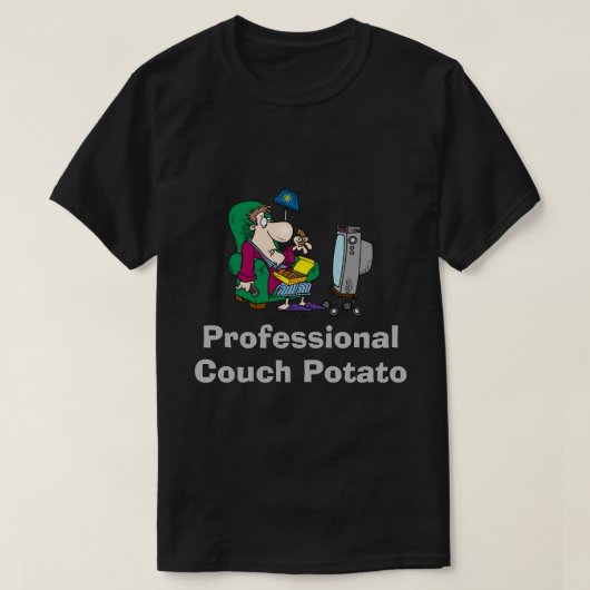 Professional Couch Potato T-Shirt (Design voorkant)