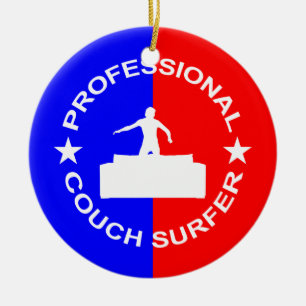 Professional Couch Surfer Keramisch Ornament