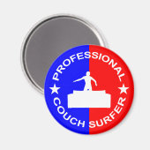 Professional Couch Surfer Magneet (Voorkant / Achterkant)