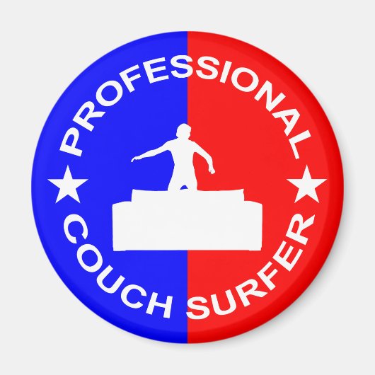 Professional Couch Surfer Magneet (Voorkant)