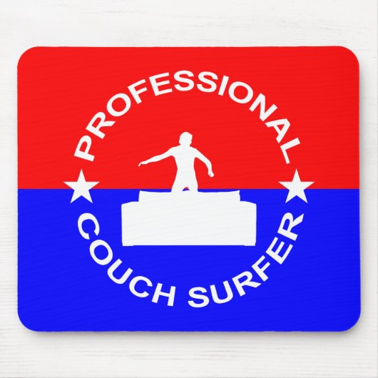 Professional Couch Surfer Muismat (Voorkant)