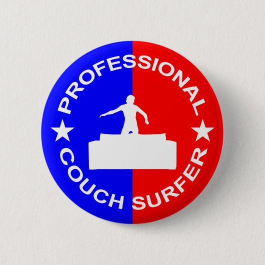 Professional Couch Surfer Ronde Button 5,7 Cm (Voorkant)