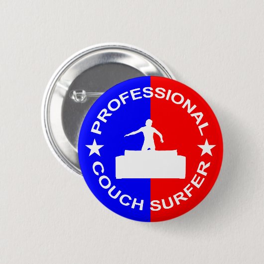Professional Couch Surfer Ronde Button 5,7 Cm (Voorkant /achterkant)