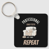 Professional Couch Tester – Cozy Paws Collection Sleutelhanger (Voorkant)