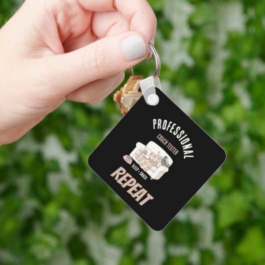 Professional Couch Tester – Cozy Paws Collection Sleutelhanger (Hand)