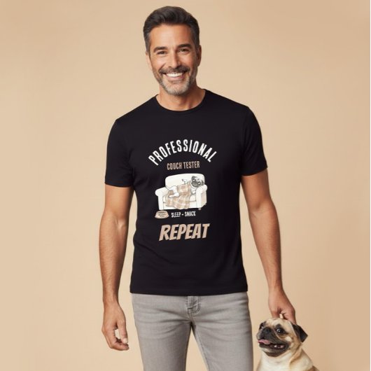 Professional Couch Tester – Cozy Paws Collection T-shirt
