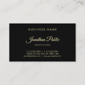 Professional Creative Gold Hand Script Text Font Visitekaartje (Achterkant)