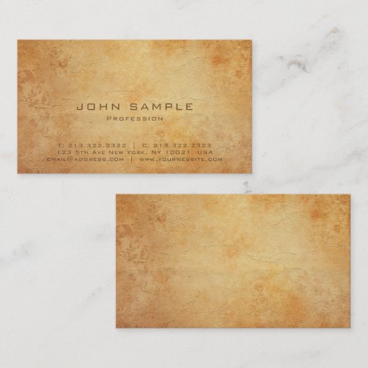 Professional Creative Plain Standard Matte Luxury Visitekaartje (Voorkant / Achterkant)