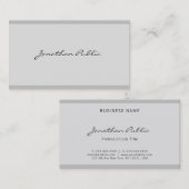 Professional Creative Script-minimalist Visitekaartje (Voorkant / Achterkant)