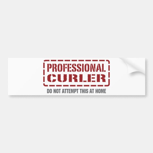 Professional Curler Bumpersticker (Voorkant)