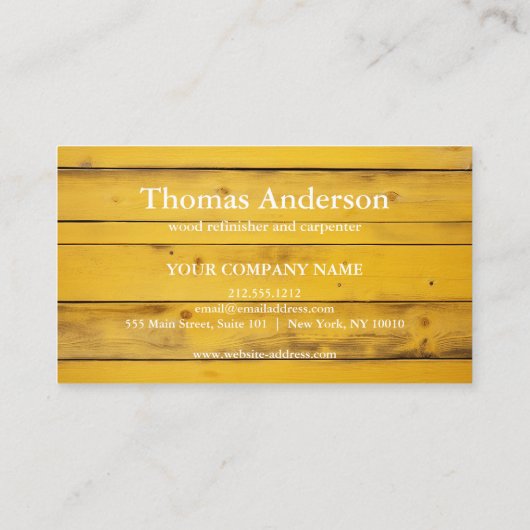 Professional Custom Black Building Construction  Visitekaartje (Achterkant)