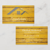 Professional Custom Black Building Construction  Visitekaartje (Voorkant / Achterkant)