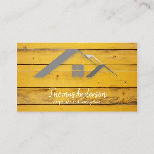 Professional Custom Black Building Construction  Visitekaartje (Voorkant)