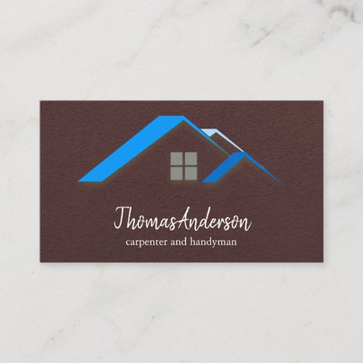 Professional Custom Black Building Construction Visitekaartje (Voorkant)