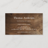 Professional Custom Black Building Construction  Visitekaartje (Achterkant)