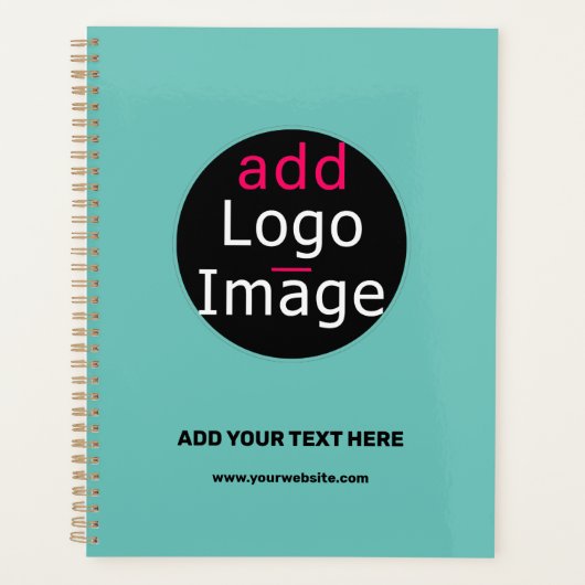 Professional Custom Business Logo, verse mint Hue Planner (Voorkant)