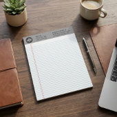 Professional Custom Business Logo Yellow Notepad  Notitieblok