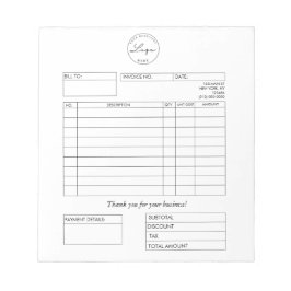 Professional Custom Logo Factuur Business Notitieb Notitieblok