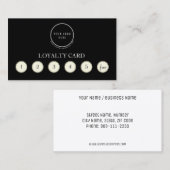 Professional Custom Logo Loyalty Punch Card (Voorkant / Achterkant)