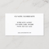 Professional Custom Logo Loyalty Punch Card (Achterkant)