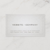 Professional Custom Monogram Visitekaartje - blauw (Achterkant)