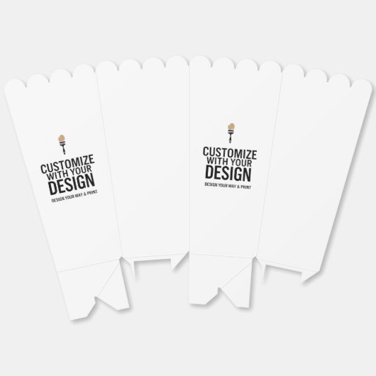 Professional Customized Personalized Popcorn Bedankdoosjes (Ongevouwen)