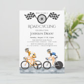 Professional Cycling Race Sports Invitation Kaart (Staand voorkant)