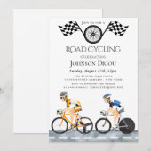 Professional Cycling Race Sports Invitation Kaart (Voorkant / Achterkant)