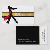 Professional Dance Instructor, Lessen, Studio Visitekaartje (Voorkant / Achterkant)