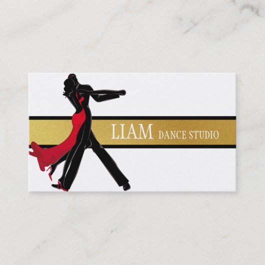 Professional Dance Instructor, Lessen, Studio Visitekaartje (Voorkant)