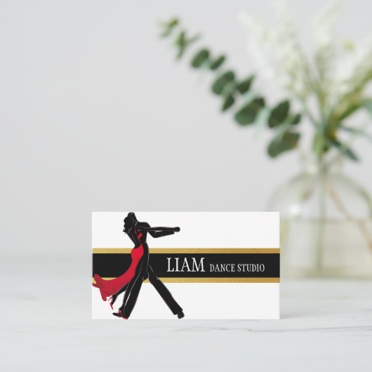 Professional Dance Instructor, Lessen, Studio Visitekaartje (Staand voorkant)