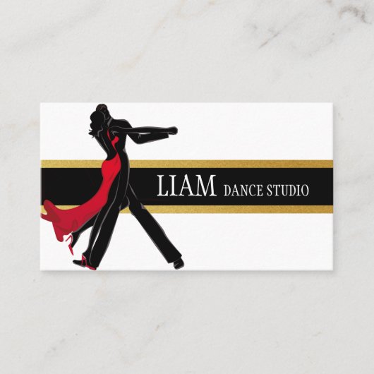 Professional Dance Instructor, Lessen, Studio Visitekaartje (Voorkant)