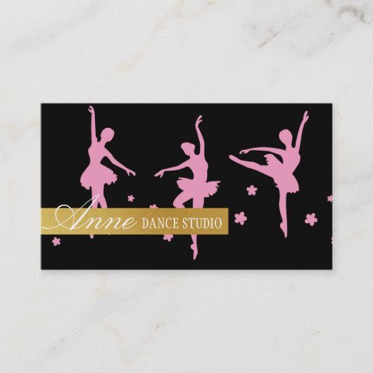 Professional Dance Instructor, Lessen, Studio Visitekaartje (Voorkant)