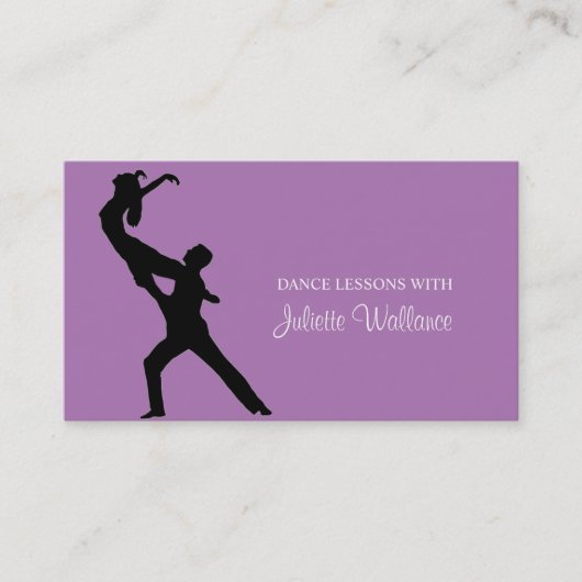 Professional Dance Studio, instructeur Business Visitekaartje (Voorkant)
