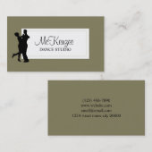 Professional Dance Studio, instructeur Business Visitekaartje (Voorkant / Achterkant)