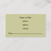 Professional Dark Argyle-Visitekaartje Visitekaartje (Achterkant)