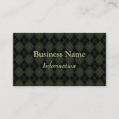 Professional Dark Argyle-Visitekaartje Visitekaartje (Voorkant)