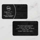 Professional Decking and Fencing Visitekaartje (Voorkant / Achterkant)