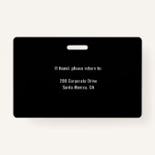  Professional Dental Clinic Gold Tooth Logo Badge (Achterkant)