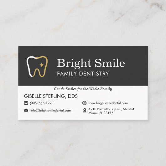 Professional Dental Visit Appointment Reminder Visitekaartje (Voorkant)