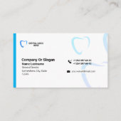 Professional Dentist Business Presentation Card Visitekaartje (Achterkant)