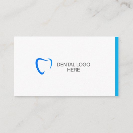 Professional Dentist Business Presentation Card Visitekaartje (Voorkant)