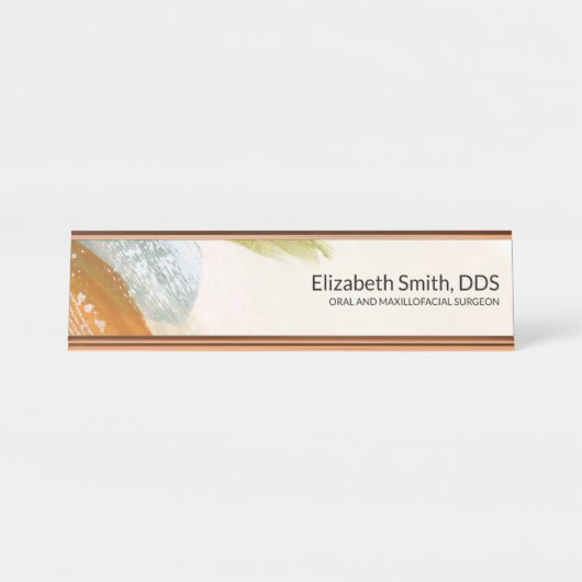 Professional Dentist Doctor CEO Manager PhD Desk N Bureau Naambordje (Voorkant)