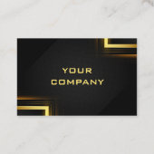 Professional Design Gold Black Visitekaartje (Achterkant)