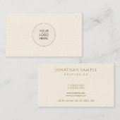 Professional Design Sjabloon Gold look Visitekaartje (Voorkant / Achterkant)