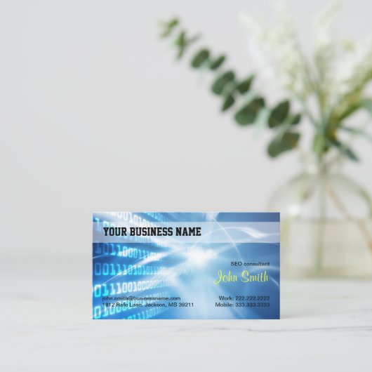 Professional Digital Hi-tech Industrial Visitekaartje (Staand voorkant)