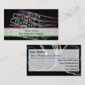 Professional DJ- en VJ-visitekaartje Visitekaartje (Voorkant / Achterkant)