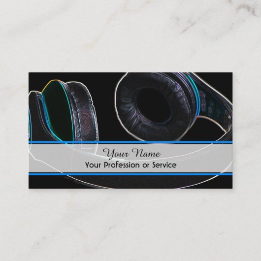 Professional DJ- en VJ-visitekaartje Visitekaartje (Voorkant)