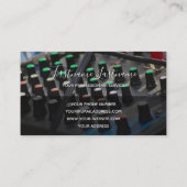 Professional DJ of VJ tunes mixer party planner Visitekaartje (Achterkant)