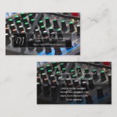 Professional DJ of VJ tunes mixer party planner Visitekaartje (Voorkant / Achterkant)